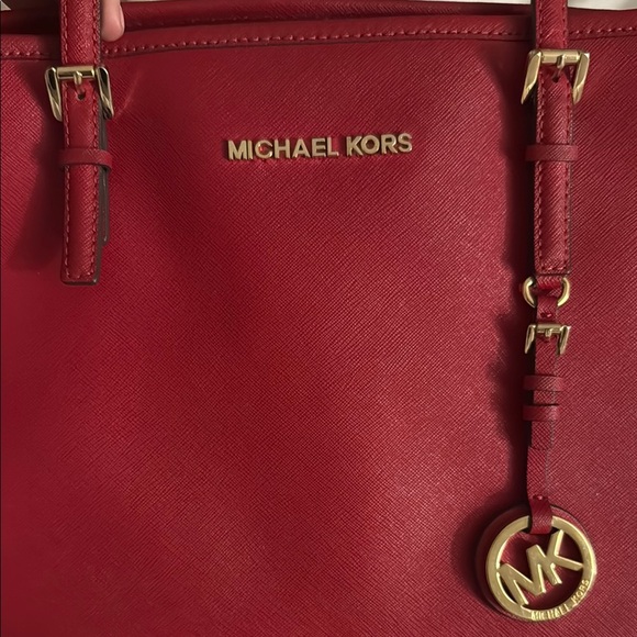 Michael Kors Tote Red Bag - Picture 2 of 7